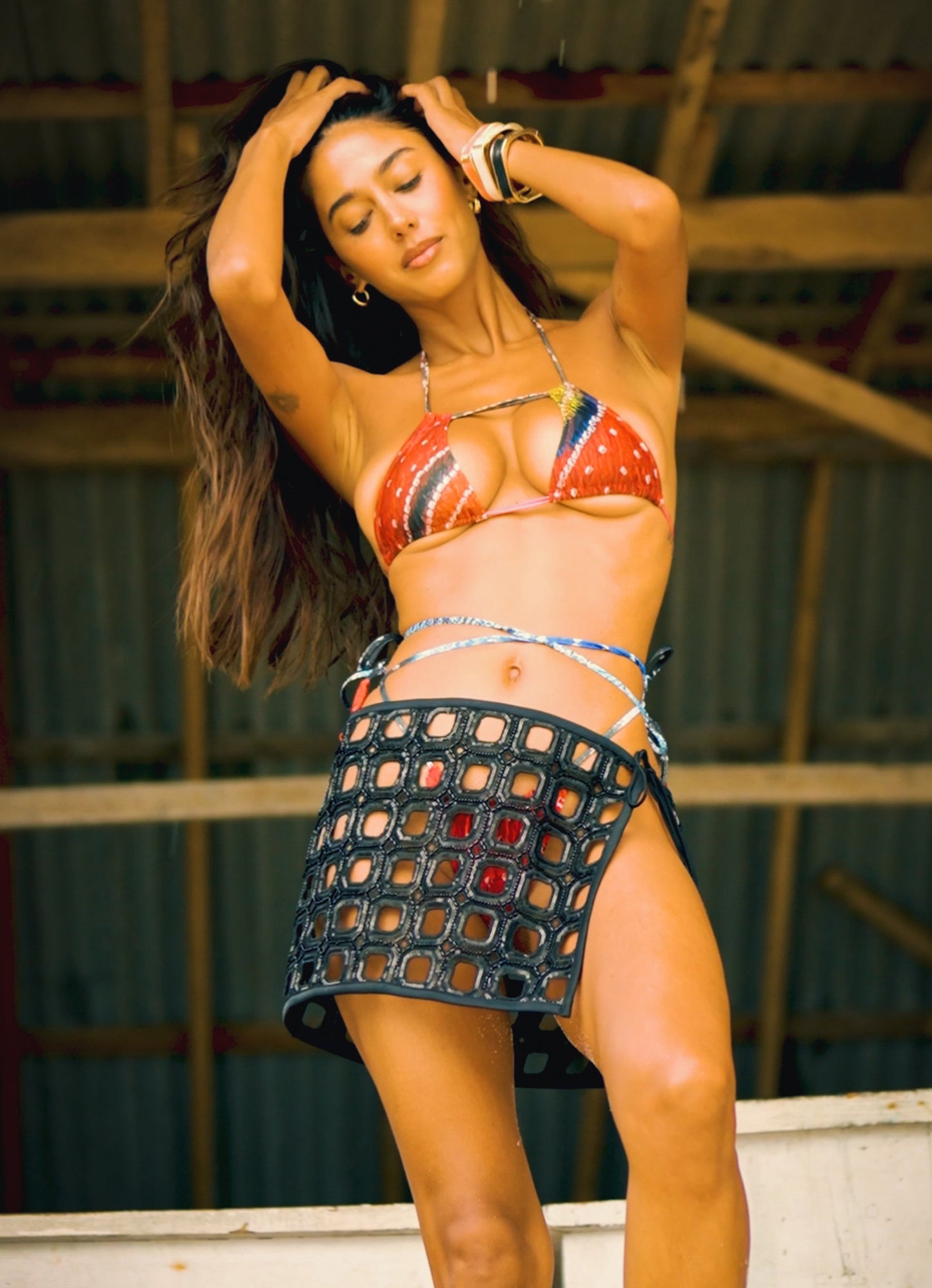 Ibiza Wrap Skirt - Black