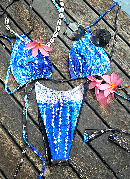 Shop Ruched Blue Bikini Bottom